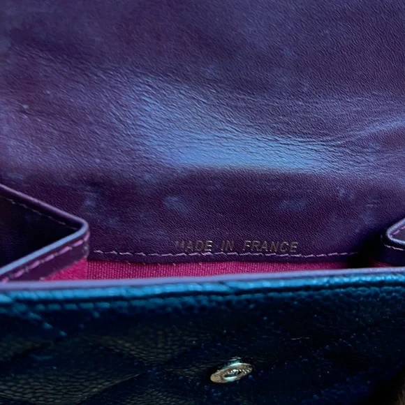 Chanel Compact Wallet - Chanel Caviar Leather Wallet - Womens Accessories - Mini - Picture 4 of 7